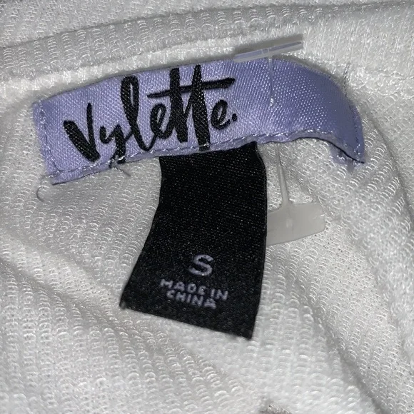 VYLETTE NEW SIZE SMALL WHITE ONE SHOULDER TANK TOP - Picture 5 of 6